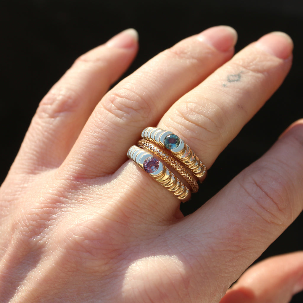 14k Gold Flexible Mesh Ring– Nova Lita Vintage